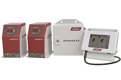 Airmould 4.0 Druckregelmodule, Zentraleinheit und Handbediengerät © Wittmann