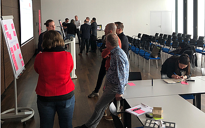 Im Workshop wurden gemeinsam Lösungen für aktuelle Herausforderungen erarbeitet © Business Upper Austria