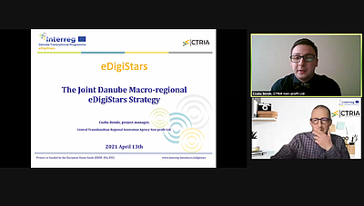 Erster Online #INFODAY des Interreg-Projekts eDigiStars am 13. April 2021