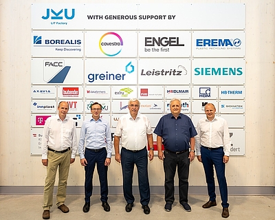 Das Team der LIT Factory (v. l.): Bernhard Löw-Baselli, Gerald Berger-Weber, Georg Steinbichler, Zoltan Major, Klaus Straka
