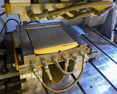 Einsatz der biobasierten Harzrezeptur im Resin Transfer Moulding-Prozess für die Herstellung eines Green Composites © Montanuniversität Leoben