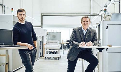 Jakob Schmied und Klaus Schmied bilden die Basis des unternehmerischen Erfolgs der Bernstein Innovation GmbH.