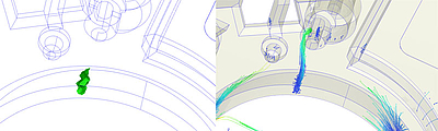Bindenähte und Tracer Partikel helfen bei der Analyse mittels Moldex3D Viewer Advanced
