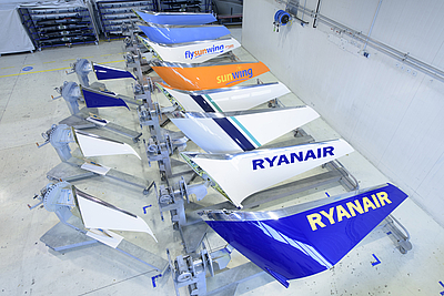 FACC entwickelte und fertigt Winglets in unterschiedlichen Bauweisen für Flugzeughersteller und Airlines.