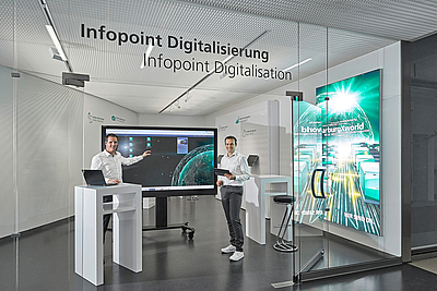 Benjamin Franz, Gruppenleiter Digital Solutions (links), und Stephan Reich, Abteilungsleiter IT-Anwendungsentwicklung (rechts)