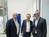 Georg Steinbichler (LIT Factory), Günther Klammer (ENGEL), Jörg Fischer (JKU)